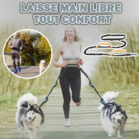 LaisseSportive™ | Laisse mains libres - Pattes Urbaines